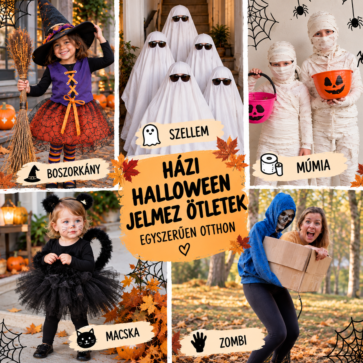 egyszerű halloween jelmez házilag
